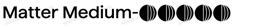 Matter Medium字体转换